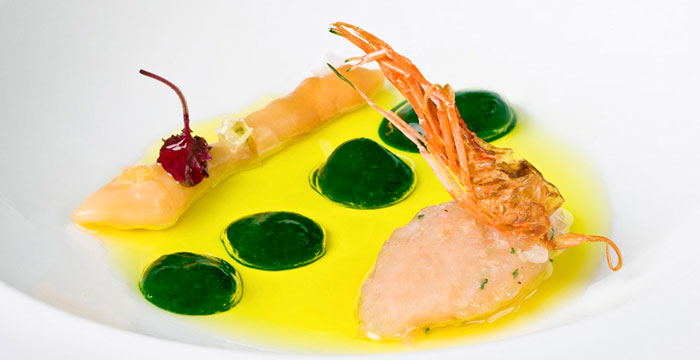 Tartar de Gamba Blanca con Plancton - Chef Angel Leon